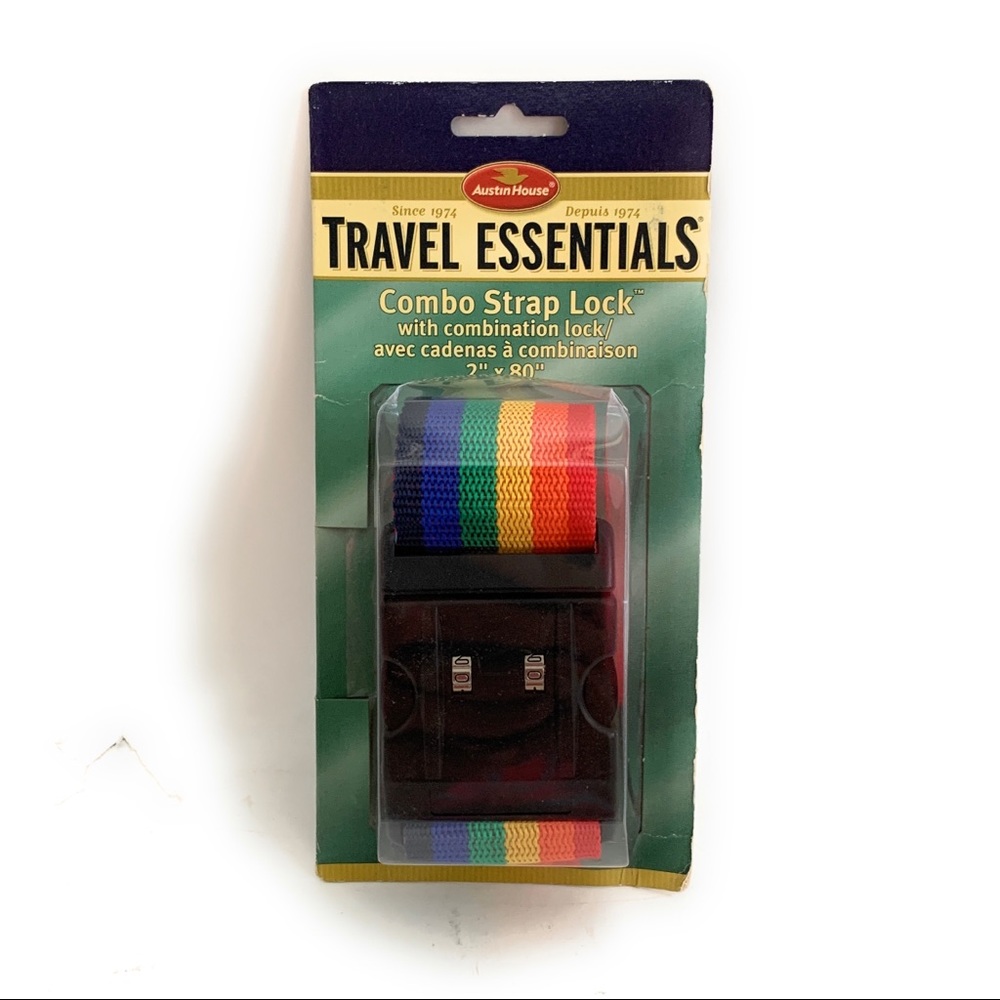 Austin House Travel essentials strap lock Rainbow